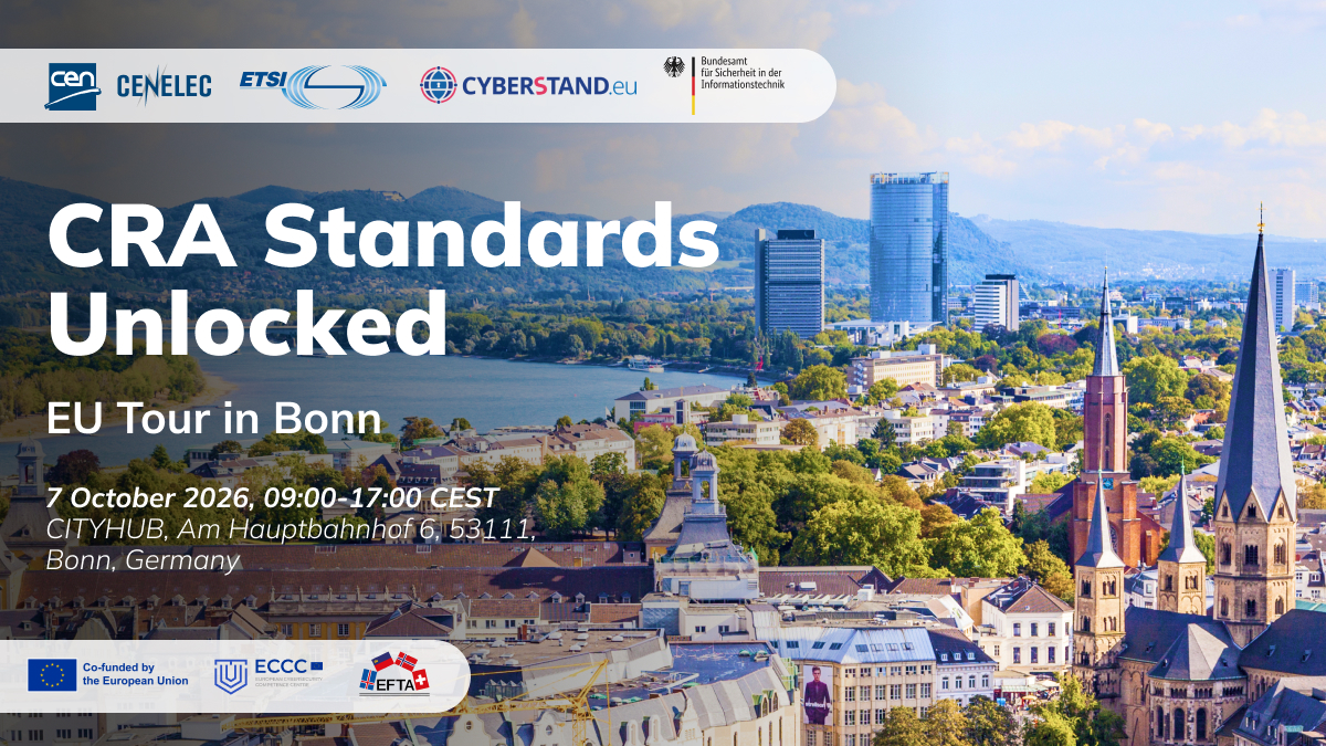 Baner: CRA Standards Unlocked - EU Tour in Bonn