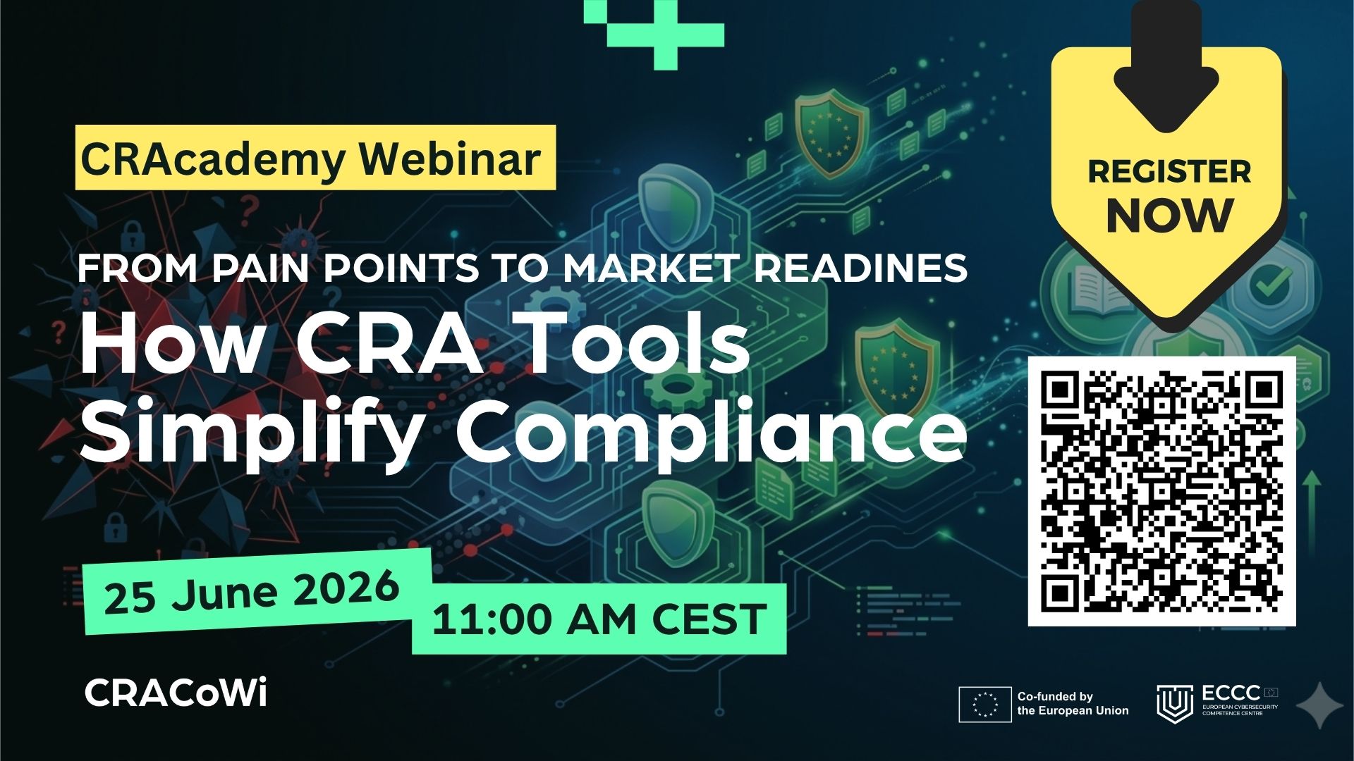 Baner: CRAcademy Webinar: How CRA Tools Simplify Compliance
