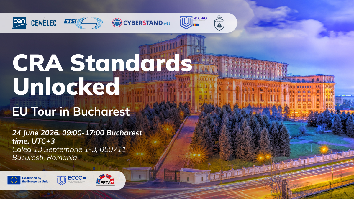 Baner: CRA Standards Unlocked - EU Tour in Bucharest