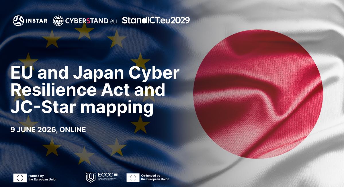 Baner: EU and Japan Cyber Resilience Act and JC-Star mapping