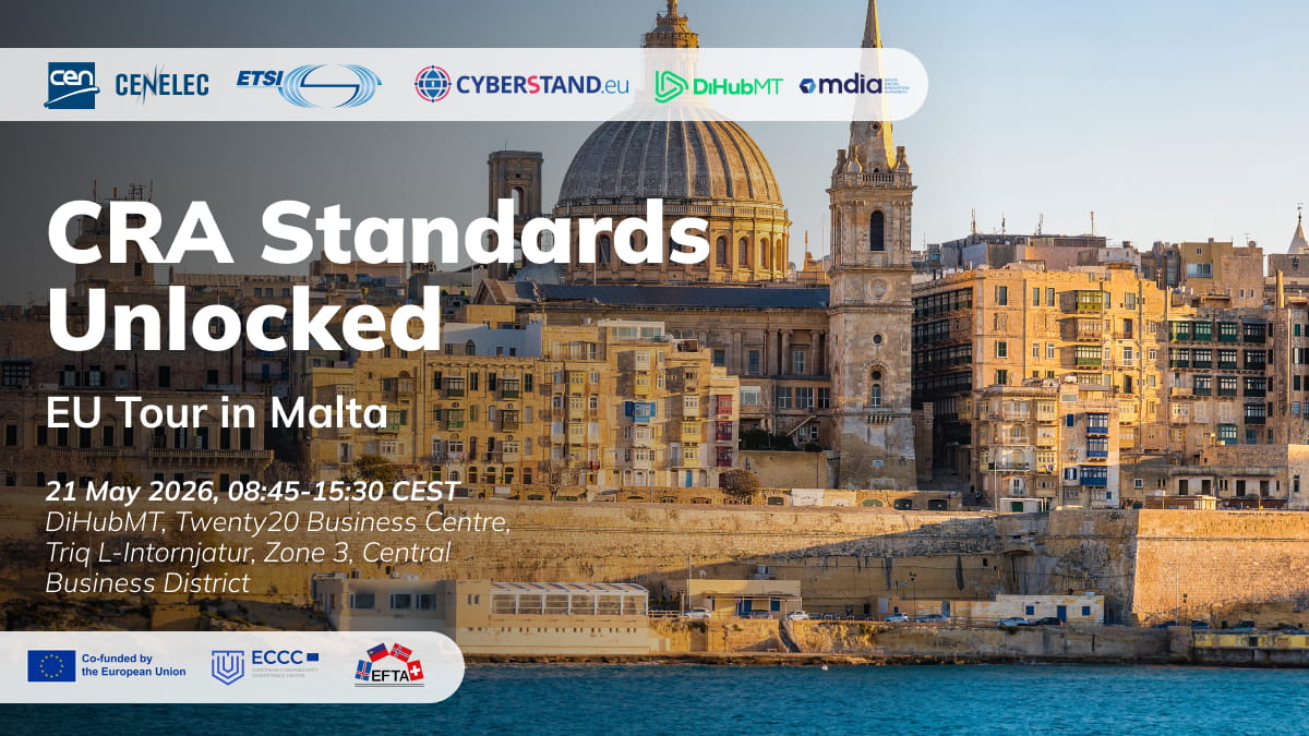 Baner: CRA Standards Unlocked - EU Tour in Malta