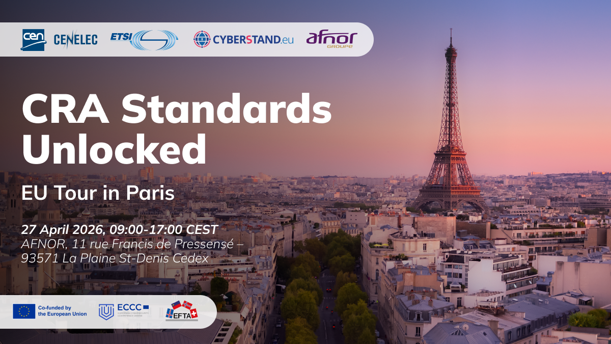 Baner: CRA Standards Unlocked - EU Tour in Paris