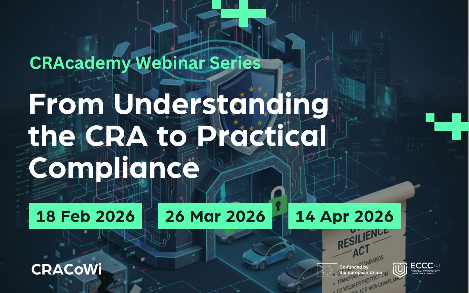 Baner: CRAcademy Webinar Series – A Structured Training Path for Cyber Resilience Act Compliance