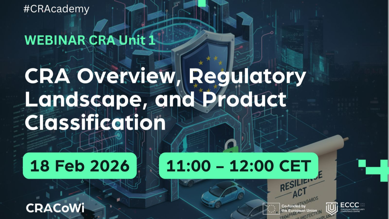 Baner: CRAcademy: CRA Overview, Regulatory Landscape, and Product Classification